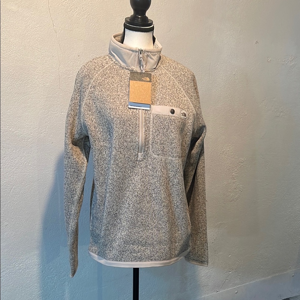 Men’s The north face Gray half zip up